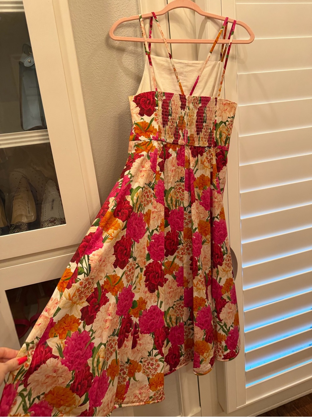 Sashin & Babi Jacinta Cotton Sundress with Pink and Orange Blooms. Size 4. NWOT - Picture 6 of 8